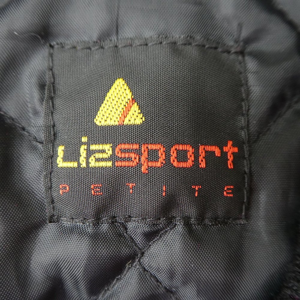 LeaTHeR Vintage Dark Pink WooL Black Letterman Varsity Bomber Jacket LizSport M - Picture 6 of 10